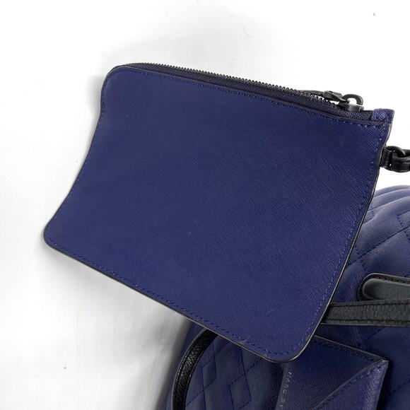 Marc Jacobs Metropolitote Tote Bag Blue Quilted Leather Large‎ - Picture 10 of 12